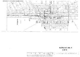 Plat Map of Great Northern Facilities at Saco, Montana, 1959