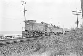 Burlington Northern diesel locomotive 4062 at Tacoma, Washington in 1971.