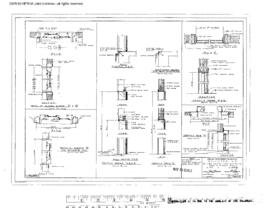 Great Northern Engineering Drawing, Freight House at Williston, North Dakota, 1965