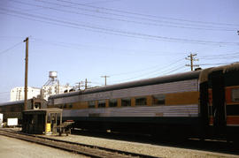 Spokane, Portland and Seattle Railway dining car 406 at Portland, Oregon (undated).