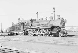 Northern Pacific steam locomotive 1360 at Pasco, Washington, in 1953.