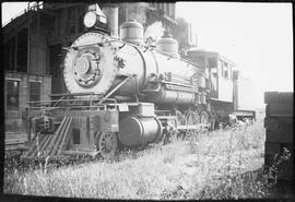 Northern Pacific steam locomotive 53 at Tacoma, Washington, circa 1932.