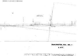 Plat Map of Great Northern Facilities at Burlington, Washington, 1963