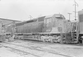 Northern Pacific diesel locomotive number 3609 at Auburn, Washington, in 1970.