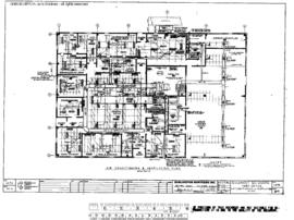 Burlington Northern Engineering Drawing, Yard Office at Edgemont, South Dakota, 1980