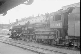 Northern Pacific steam locomotive 2604 at Tacoma, Washington, in 1943.