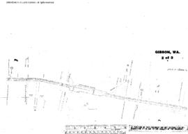 Plat Map of Great Northern Facilities at Gibson, Washington, 1970