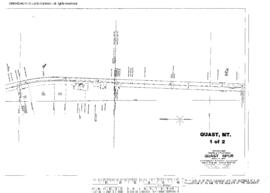 Plat Map of Northern Pacific Facilities at Quast, Montana, 1929