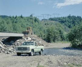 Burlington Northern bridge at Snow Creek, Washington, in 1979.
