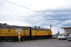 Union Pacific Railroad Company diesel locomotive 1472 at Vancouver, Washington in 1962.