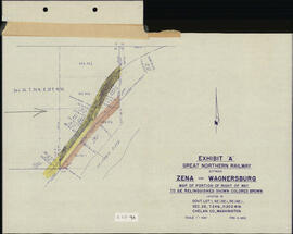 Great Northern Plat Map, Wagnersburg to  Zena, Washington.  Land Disposal, Milepost 10 , undated
