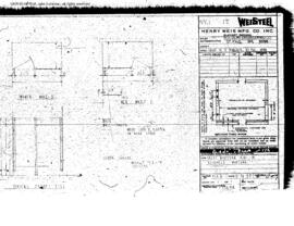 Great Northern Engineering Drawing, Depot at Bainville, Montana, 1957