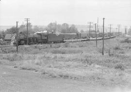 Northern Pacific circus train at Auburn, Washington, in 1948.