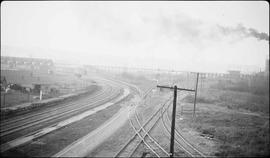 Northern Pacific freight yard at Tacoma, Washington, circa 1920.