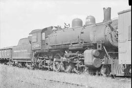 Northern Pacific steam locomotive 2168 at St. Paul, Minnesota, in 1946.