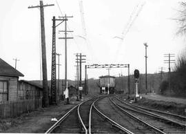 Pacific Coast Railroad/Chicago Milwaukee St. Paul and Pacific Railroad mainline at Renton, Washin...