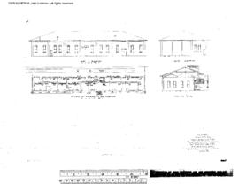 Northern Pacific Engineering Drawing, Unnamed Structure at Walla Walla, Washington, 1950