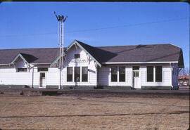 Great Northern Depot at Cut Bank, Montana, 1971