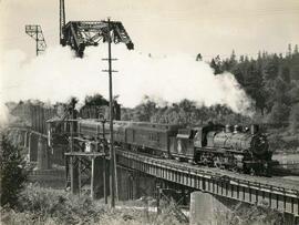 Great Northern Railway steam locomotive 1483 at Ballard, Washington, undated.