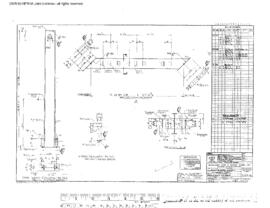 Great Northern Engineering Drawing, Diesel Service Building at Interbay, Washington, 1970