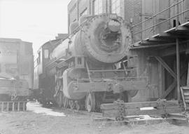 Northern Pacific steam locomotive 2149 at Brainerd, Minnesota, in 1950.