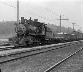 Pacific Coast Railroad freight train near Allentown, Washington in 1934.