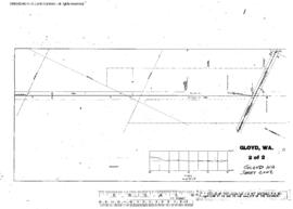 Plat Map of Northern Pacific Facilities at Gloyd, Washington, 1910