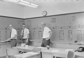 Northern Pacific diesel control center panel at St. Paul, Minnesota, in 1969.