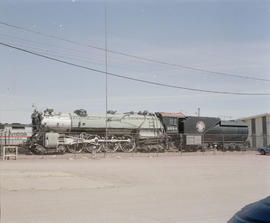 Great Northern Railway steam locomotive number 2584 at Havre, Montana in 1989.