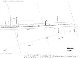 Plat Map of Northern Pacific Facilities at Cyr, Montana, 1927