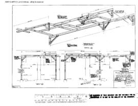 Northern Pacific Engineering Drawing, Locomotive Wheel Shop at Livingston, Montana, 1973