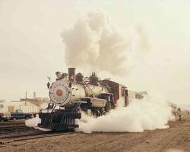Great Western Railway Steam Locomotive Number 51 at Ellensburg, Washington in October 1990.