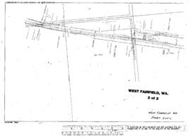 Plat Map of Great Northern Facilities at West Fairfield, Washington, 1927