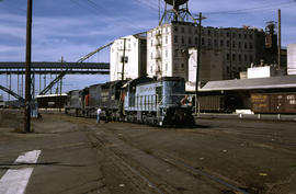 Portland Terminal Railroad diesel locomotive 36 at Portland, Oregon in 1979.