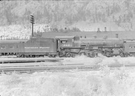 Northern Pacific steam locomotive 1662 at Paradise, Montana, in 1943.