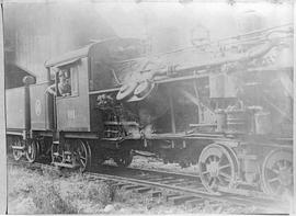 West Fork Logging Company Steam Locomotive Number 91 at Mineral, Washington, circa 1973.