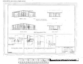 Great Northern Engineering Drawing, Depot at Coeur D'Alene, Idaho, 1964