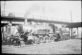 Northern Pacific steam locomotive 1258 at Tacoma, Washington, in 1937.