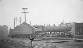 Northern Pacific steam locomotive 1586 at Tacoma, Washington, in 1934.