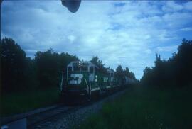 Burlington Northern 2873 at Cherry Point, Washington in 1993.