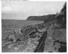 Great Northern Steam Locomotive 2507 at Mukilteo, Washington in 1947.