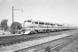 Denver & Rio Grande Western Railroad diesel locomotive 5484 in Colorado, circa 1968.