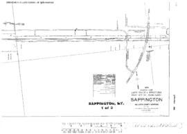 Plat Map of Northern Pacific Facilities at Sappington, Montana, 1932