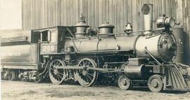 Great Northern Railway steam locomotive 205 in Washington State, undated.