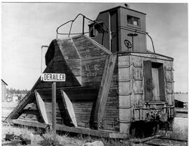 McCloud River Railroad (MR) Snow Plow 1767 at McCloud, California, undated