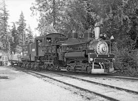 Klickitat Log And Lumber Company Steam Locomotive Number 7 at Tacoma, Washington, circa 1970.