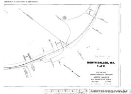 Plat Map of Spokane, Portland, and Seattle Railway Facilities at North Dalles, Washington, 1959