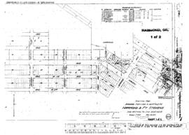 Plat Map of Spokane, Portland, and Seattle Railway Facilities at Hammond, Oregon, 1915