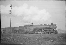 Union Pacific Railroad steam locomotive number 7868 at Tacoma, Washington in 1936.