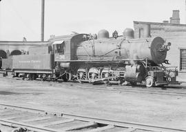 Northern Pacific steam locomotive 36 at Butte, Montana, in 1949.